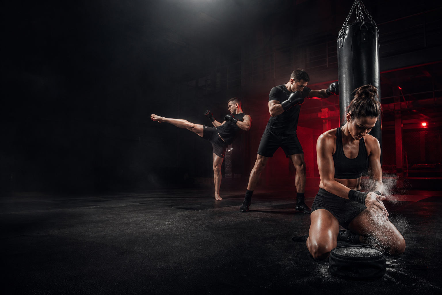 Athletes training across multiple sports